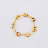 Anillo Gc 0.55gr / T5 1/4 - T5 1/2 / 3mm Tres Oros 18K ©
