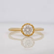 Anillo Solitario Circular Moisanita 0.50 Pts 1.55g / T6 3/4 Oro Amarillo 18K