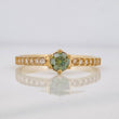 Anillo Solitario Churumbela Moisanitas 0.34 pts 2.05g / T8 1/4 Oro Amarillo 18K