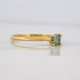 Anillo Solitario Moisanitas 0.20 pts 1.35g / T7 1/4 Oro Amarillo 18K