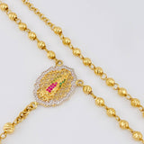 Rosario Virgen de Guadalupe 20g / 60cm / 4mm Oro Amarillo 18K