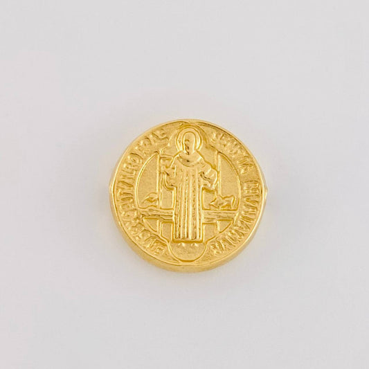 Herraje San Benito Mate 0.75g / 1.3cm Oro Amarillo 18K