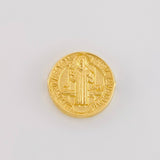 Herraje San Benito Mate 0.7g / 1.3cm Oro Amarillo 18K