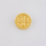 Herraje San Benito Mate 0.7g / 1.3cm Oro Amarillo 18K