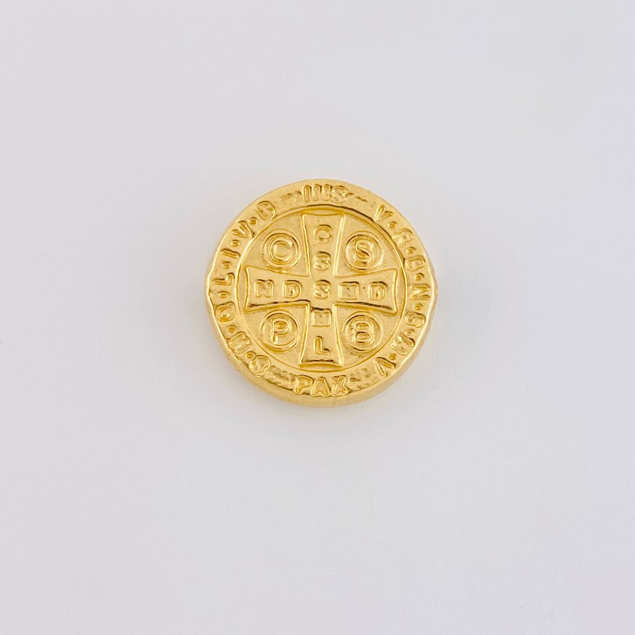 Herraje San Benito Mate 0.7g / 1.3cm Oro Amarillo 18K