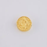Herraje San Benito Mate 0.35g / 0.8cm Oro Amarillo 18K