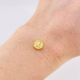 Herraje San Benito Mate 0.4g / 0.8cm Oro Amarillo 18K