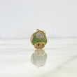 Dije Hongo MB 2.15gr / 2.3cm / Circones Verdes Blancos Oro Amarillo ©