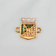 Herraje Equipo Escudo Deportivo Nacional 1.6gr / 1.5cm / Oro Amarillo 18K %