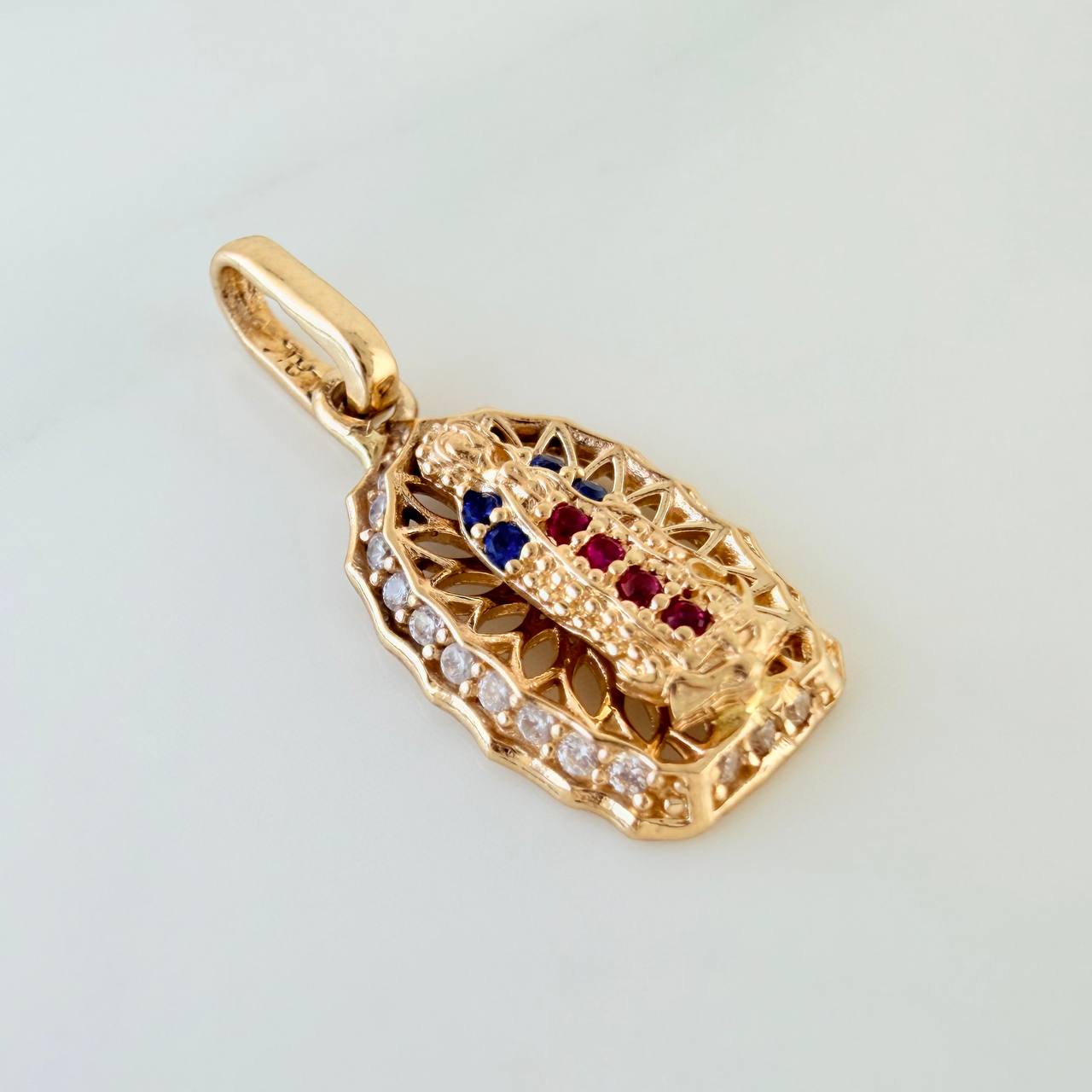 Dije Virgen de Guadalupe 1.35gr / 2cm / Oro Amarillo 18K %