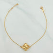 Pulso Modulable Aro Seguido Trebol 1.8 g / 18.4 cm - 21 cm / 0.9 mm Oro Amarillo 18K