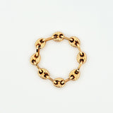Anillo Gc Diamantado 0.65gr / T4 1/4 - T4 3/4 / 3.2mm Oro Amarillo 18K *