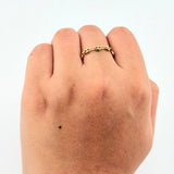 Anillo Gc Diamantado 0.65gr / T4 - T4 1/4 / 3.4mm Oro Amarillo 18K