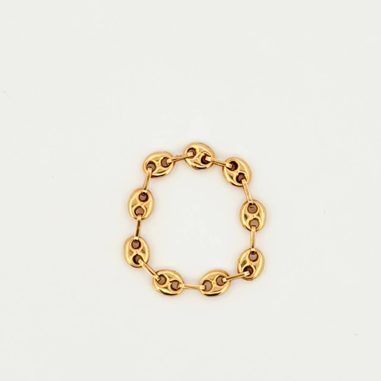 Anillo Gc 0.8gr / T10 - T10 1/2 / 4mm Oro Amarillo 18K ©
