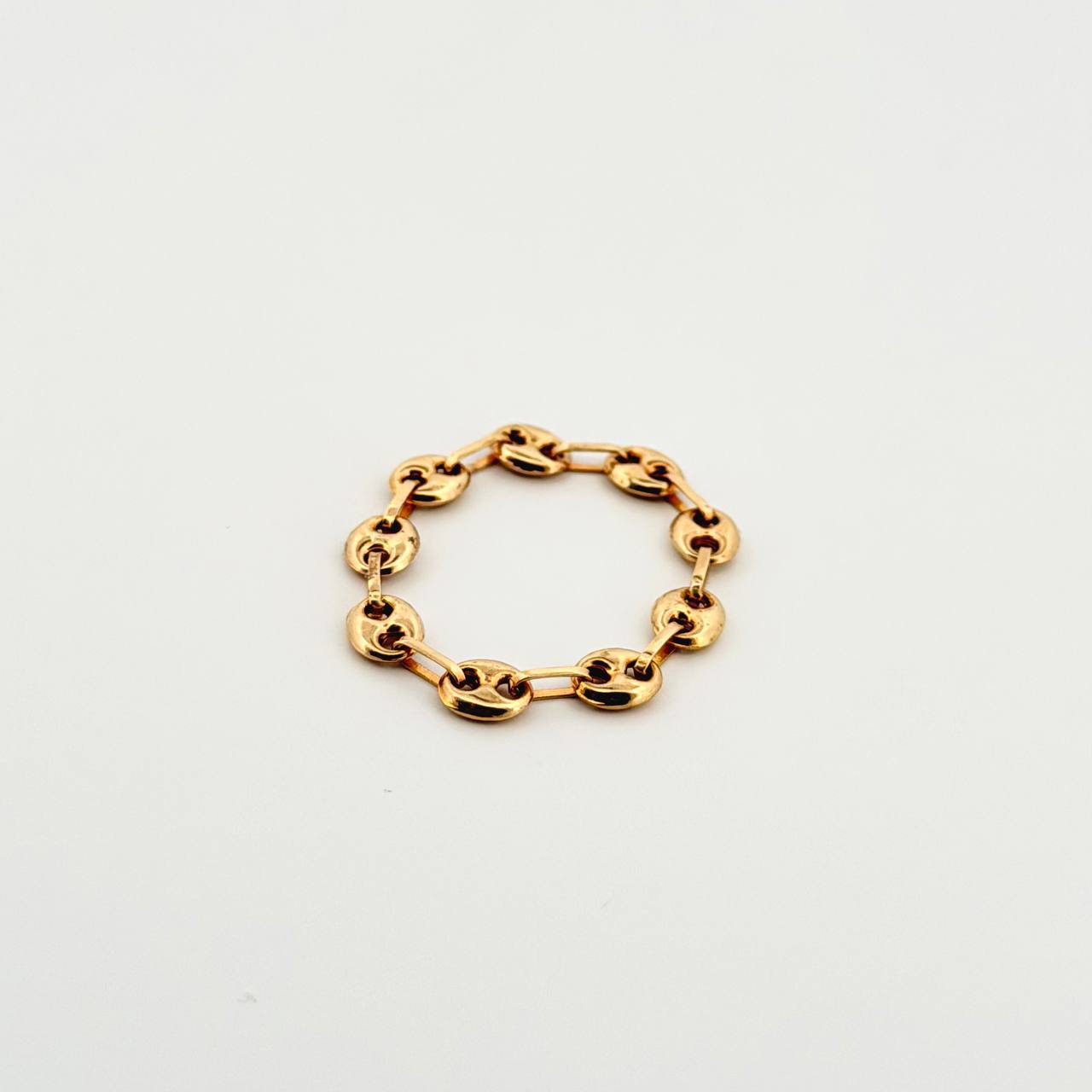 Anillo Gc 0.8gr / T10 - T10 1/2 / 4mm Oro Amarillo 18K ©