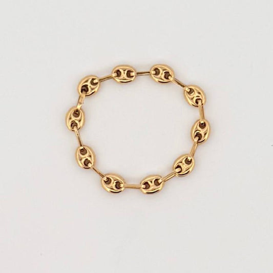 Anillo Gc 0.9gr / T12 - T12 1/2 / 4mm Oro Amarillo 18K *