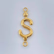 Herraje Signo Peso 0.95gr / 3cm / Oro Amarillo 18K %