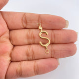 Herraje Signo Peso 0.95gr / 3cm / Oro Amarillo 18K %