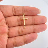 Herraje Cruz 0.5gr / 2.5cm / Oro Amarillo 18K %