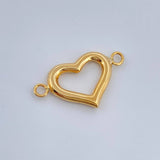 Herraje Silueta Corazon 1.15gr / 1.5cm / Oro Amarillo 18K %