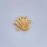 Herraje Corona 0.6gr / 1.2cm / Oro Amarillo 18K %