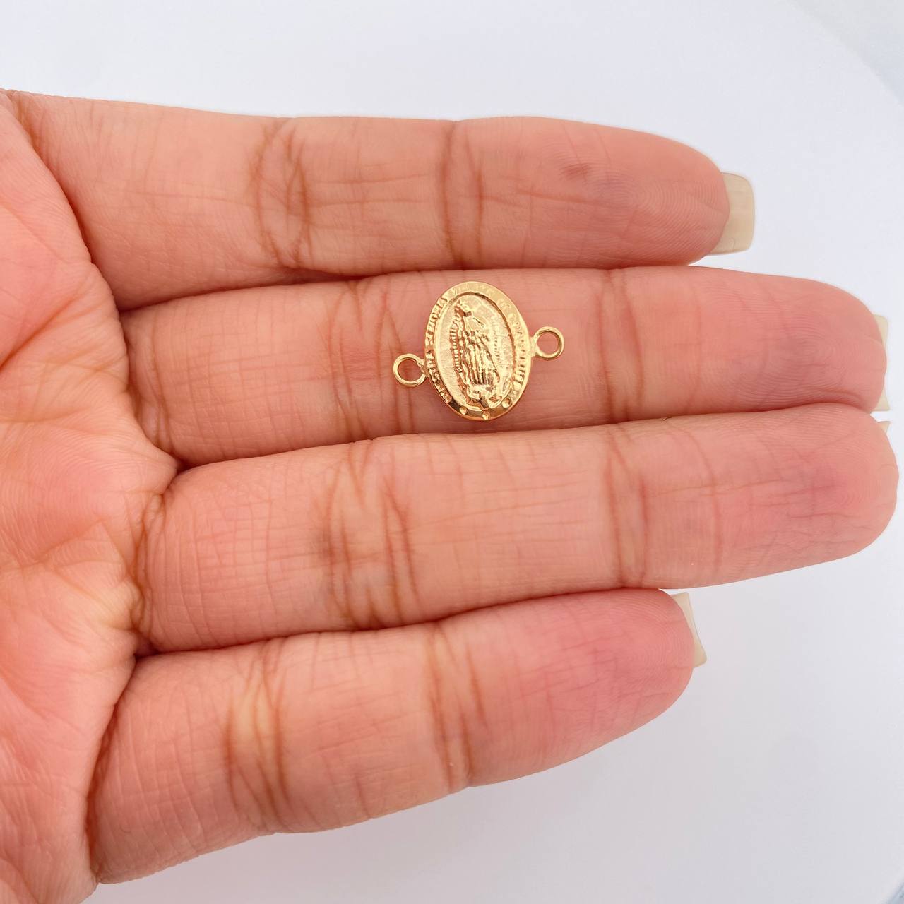 Herraje Virgen Guadalupe 0.45gr / 1.2cm / Oro Amarillo 18K %
