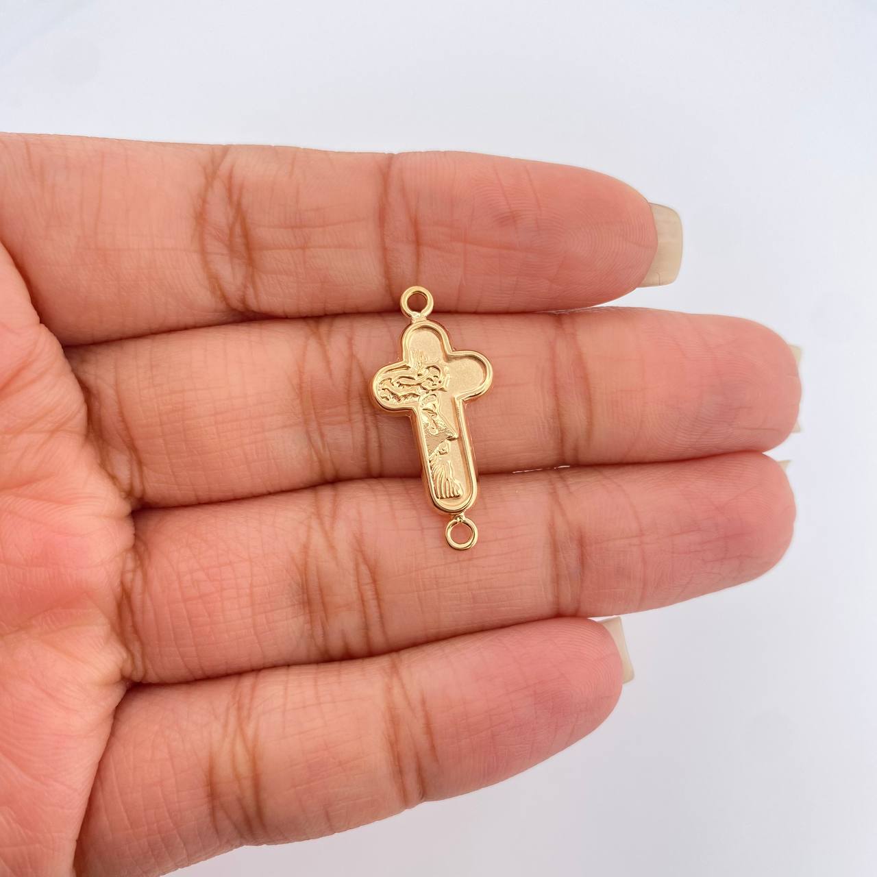 Herraje Cruz Cristo 0.85gr / 2.5cm / Oro Amarillo 18K %