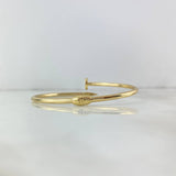 Pulso Abrazo Clavo 8.25gr / 20.5cm / 3mm Oro Amarillo +4 ©
