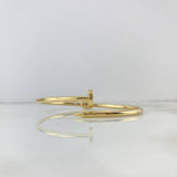 Pulso Abrazo Clavo 8.25gr / 20.5cm / 3mm Oro Amarillo +4 ©