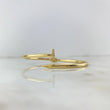 Pulso Abrazo Clavo 7.95gr / 19cm / 3mm Circones Blancos Oro Amarillo +4 ©