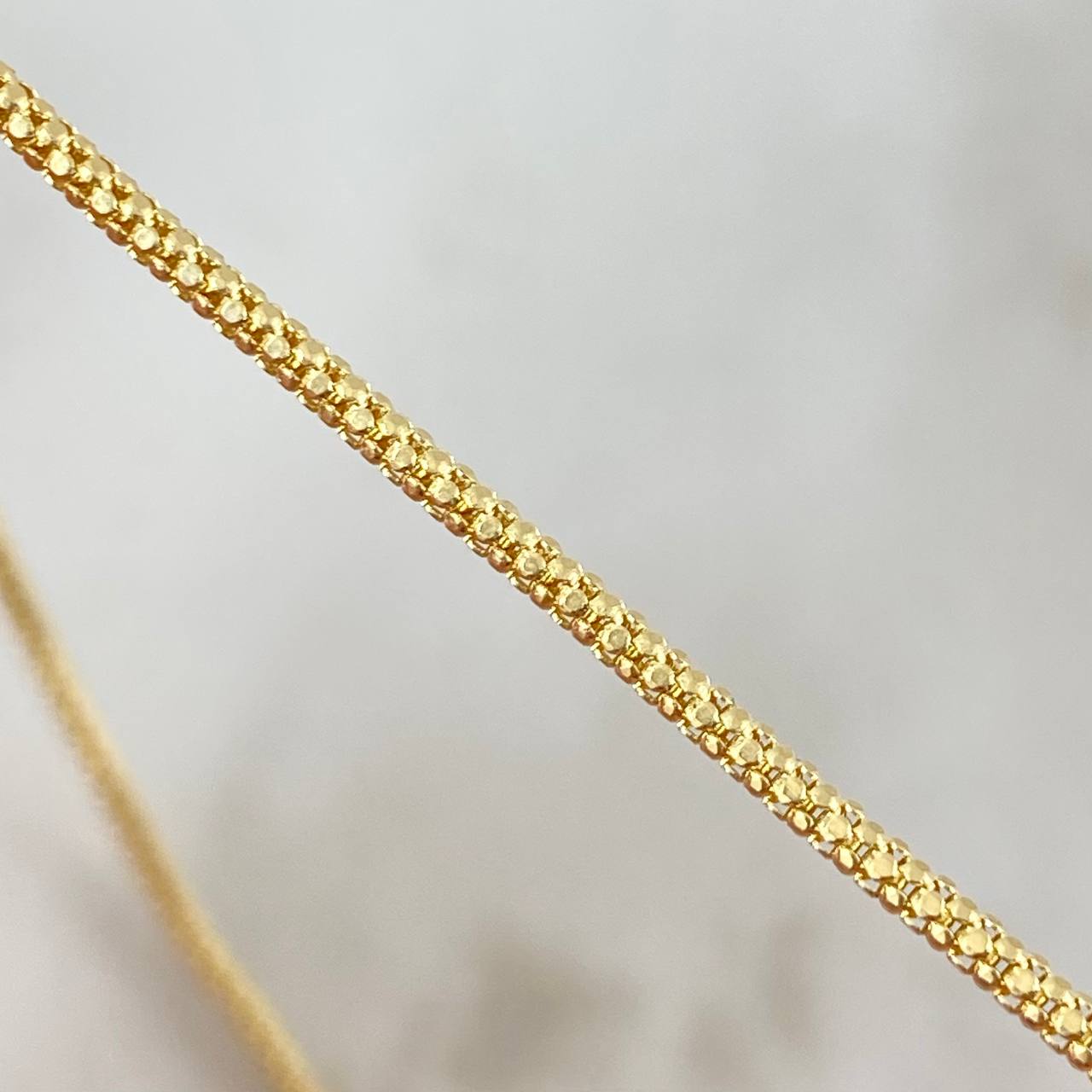 Pulso Marroqui Mariposa 3.95gr / 21.5cm / 2mm Circones Blancos Oro Amarillo +4 ©