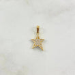 Dije Estrella 1.55gr / 2.5cm / Circones Blancos Oro Amarillo ©