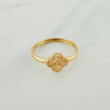 Anillo Trebol 1gr / T5 1/2 / Oro Amarillo 18K &