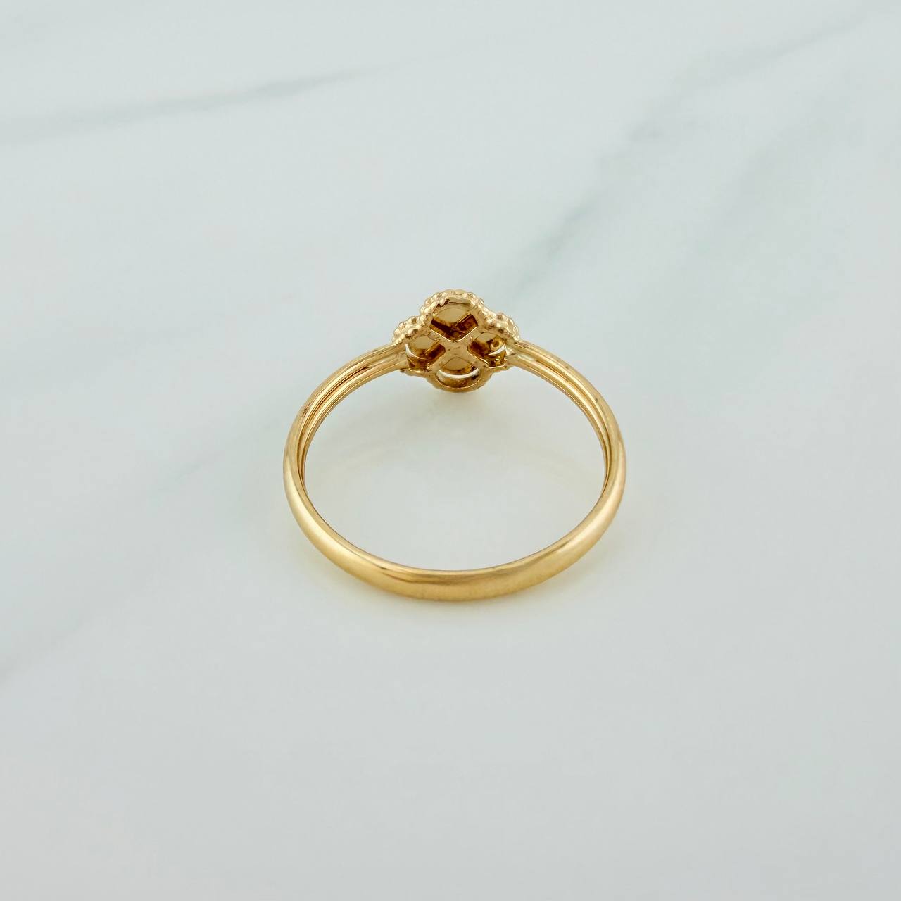 Anillo Trebol 1gr / T5 3/4 / Oro Amarillo 18K &