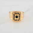 Anillo Sello Rectangular 4.55gr / T10 3/4 / Oro Amarillo 18K