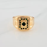 Anillo Sello Rectangular 4.55gr / T10 3/4 / Oro Amarillo 18K