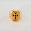 Anillo Cruz 3.8gr / T10 / Oro Amarillo 18K $
