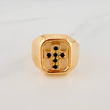 Anillo Cruz 3.8gr / T10 / Oro Amarillo 18K $