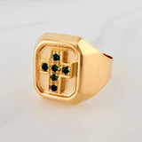 Anillo Cruz 3.8gr / T10 / Oro Amarillo 18K $
