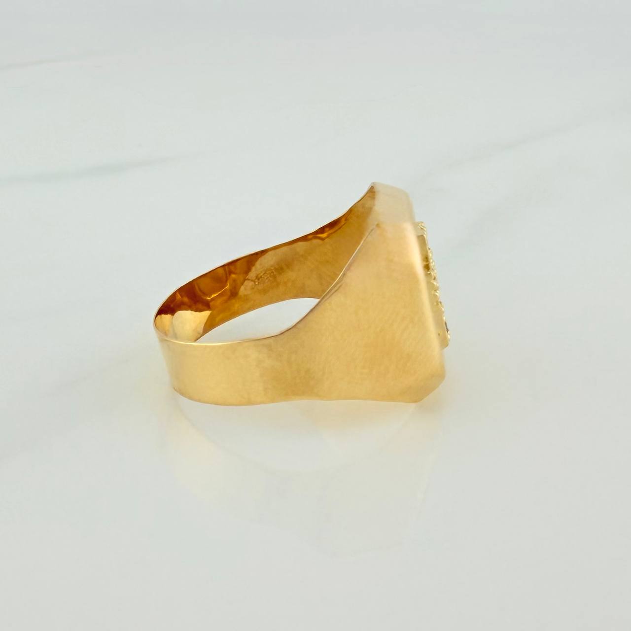Anillo Cruz 3.8gr / T10 / Oro Amarillo 18K $