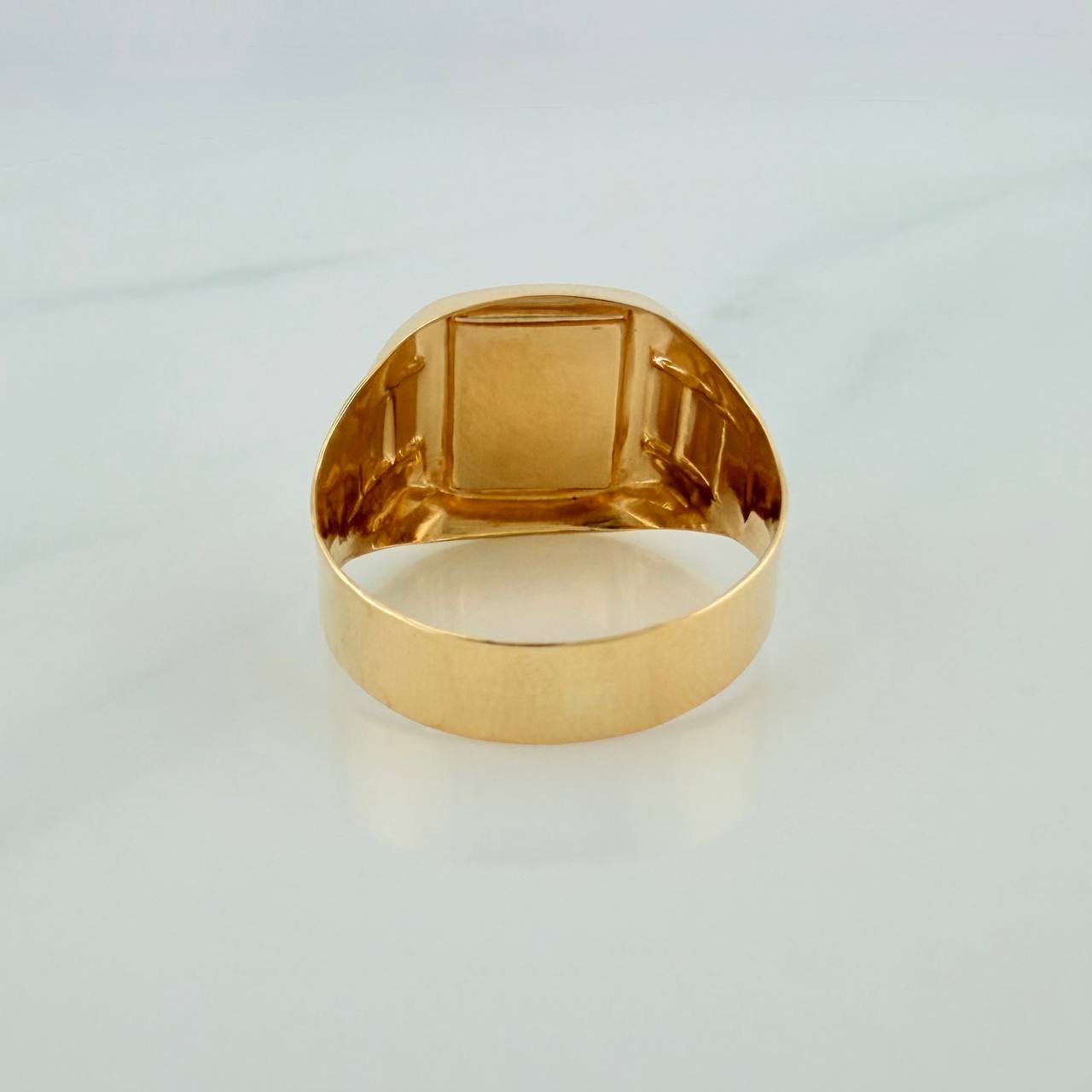 Anillo Sagrado Corazon de Jesus 3.45gr / T8 1/2 / Oro Amarillo 18K
