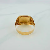Anillo Sello Corona 3.6gr / T11 1/2 / Oro Amarillo 18K $