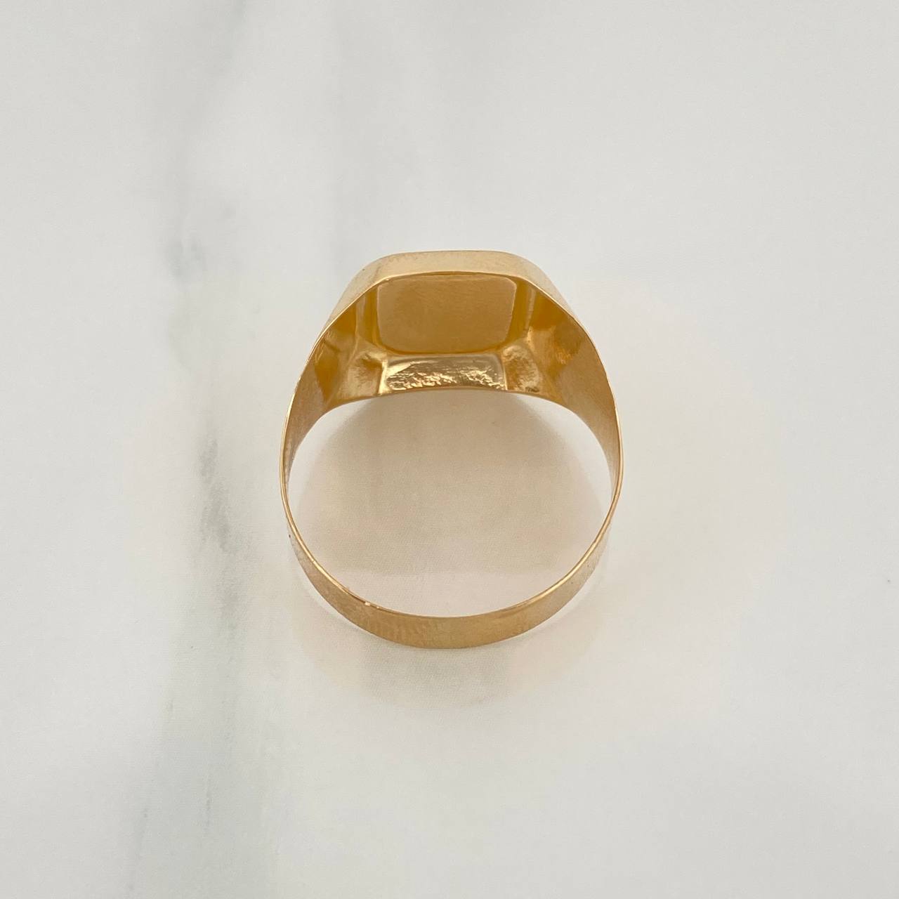 Anillo Sello Palmera 3.7gr / T11 3/4 / Oro Amarillo 18K $