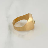 Anillo Sello Palmera 3.45gr / T10 / Oro Amarillo 18K $