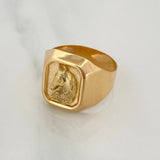 Anillo Caballo 3.75gr / T9 1/4 / Oro Amarillo 18K $