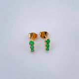 Topos Linea Esmeralda 1.25gr / Oro Amarillo 18K &