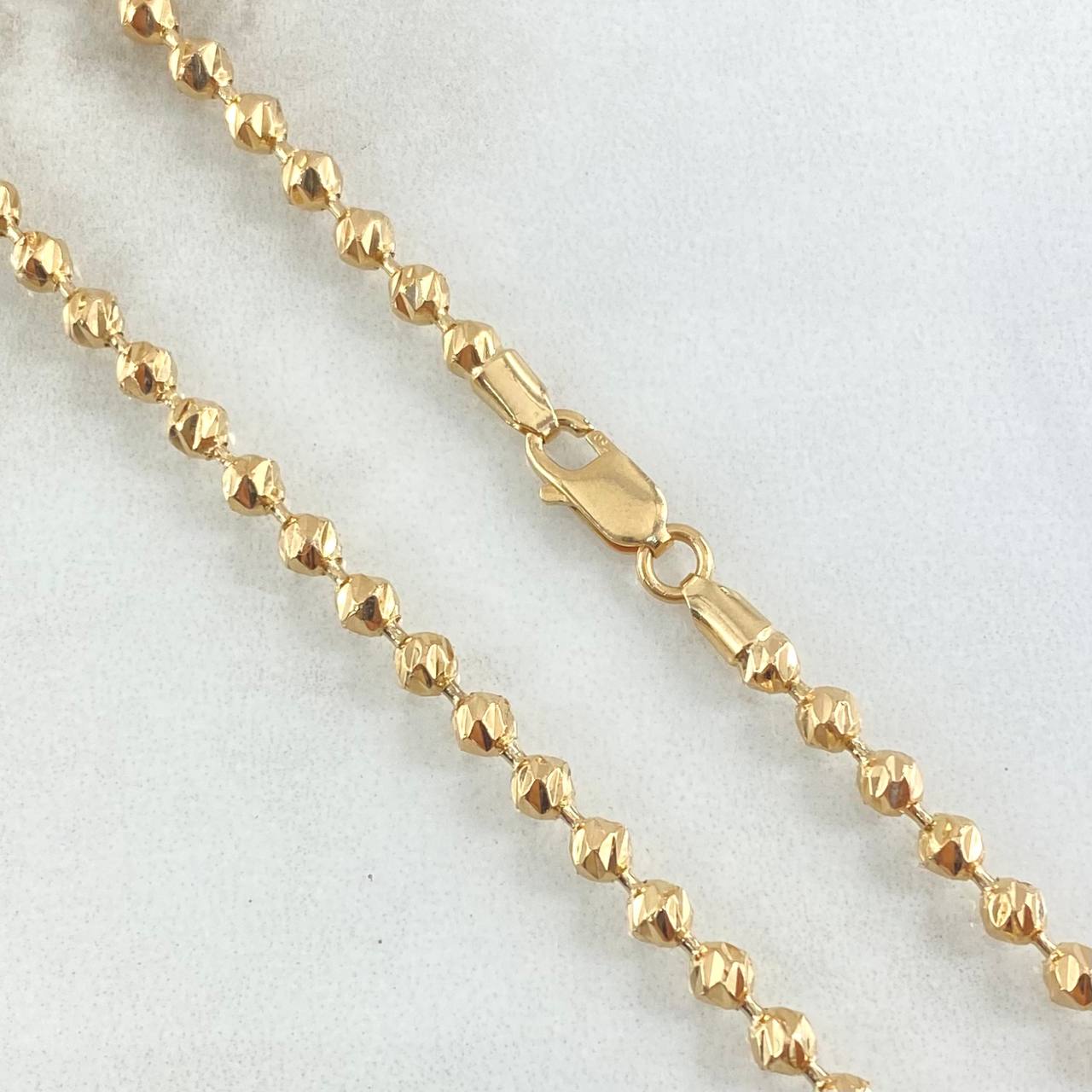 Cadena Militar 17.9gr / 60cm / Nac.Esp. Oro 18K