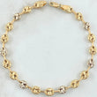Pulso GC 5.95gr / 20.5cm / 6mm Diamantado Dos Oros Amarillo Blanco 18K ©