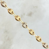 Pulso GC 5.95gr / 20.5cm / 6mm Diamantado Dos Oros Amarillo Blanco 18K ©