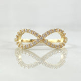Anillo Infinito Tupido 1.8gr / T6 3/4 / Oro Amarillo 18K